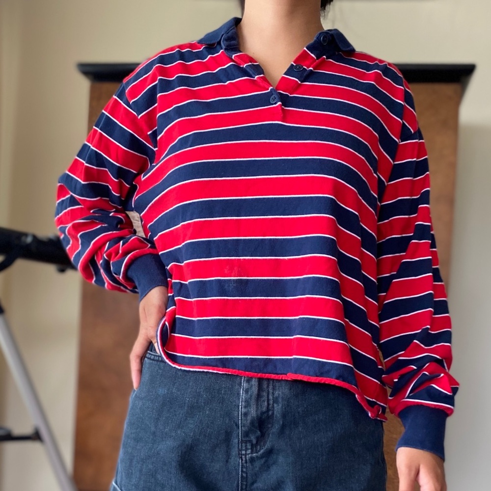 Long sleeve quarter button up